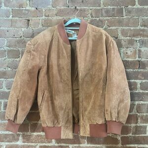 Vintage 80's Diani’s Brown Suede Leather Jacket